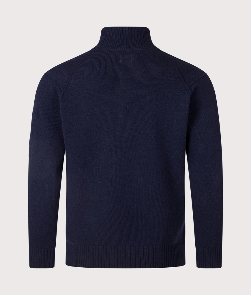 CP Company Mens Lambswool GRS Quarter Zip Jumper